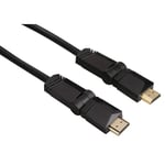 HAMA High Speed vinklet HDMI kabel - Guldbelagt - 1.5 m