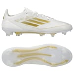 adidas F50 Pro Fg Day Spark - Vit/guld/vit - Gräs (Fg), storlek 41⅓