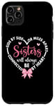 Coque pour iPhone 11 Pro Max Side By Side Miles Apart Sisters Always Be Connected Heart