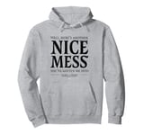 Laurel & Hardy Here's Another Nice Mess Ollie Quote Pullover Hoodie