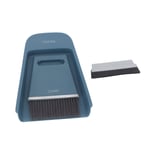 (Navy Blue)Broom Dustpan Brush Small Dust Pan Desktop Small Broom Dustpan Set