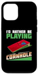 Coque pour iPhone 12/12 Pro Jeu de cornhole amusant lancer compétition sportive