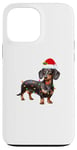 Coque pour iPhone 13 Pro Max Dachshund Santa Funny Xmas Lights Dachshund Merry Christmas