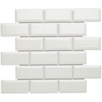 Konradssons Kakel Metro White Vit Blank 5x10 cm 4,5x9,5cm 7225