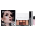 BCBGeneration Natural Complete Eye and Lip Set - Makeup Set For Unique Looks - Includes Eyeshadow Palette, Eye Liner, Mascara and Lip Oil - 4 pcs