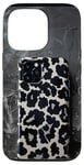 Coque pour iPhone 13 Pro Accessoire de téléphone motif guépard imprimé léopard noir pour