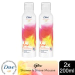 Dove Bath Therapy Shower & Shave Mousse 15Minutes Self-care for Your Body, 200ml