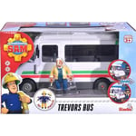 Coffret Sam Le Pompier Le Bus Blanc De Trevor Avec Une Figurine Accessoires Set Vehicule