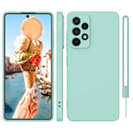 ORDA for Samsung Galaxy A52s 5G/A52 5G Case Gel Rubber Slim Silicone Covered Anti-Scratch Bumper Phone Case for Samsung Galaxy A52s 5G/A52 4G 6.5'' Mint Green