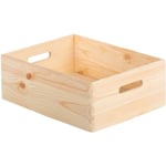 ASTIGARRAGA Caisse de rangement empilable pin - 40 x 30 x 14 cm