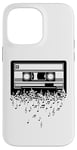 Coque pour iPhone 14 Pro Max Cassette art musique cassette art rétro vintage musique