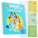 Bluey Livre Stickers Enfant et Coloriage 1000+ Autocollants et Gommettes pour Enfants Idée Cadeau