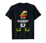 I'm The Pianist Elf Matching Team Christmas Designs T-Shirt