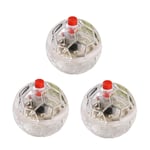 Senoow 3 Pcs Glowing Transparent Plastic Ball Pet Interactive Toy Funny Training Cat Flash Balls Toys