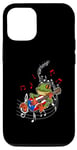 iPhone 12/12 Pro Puerto Rico Flag Coqui Frog Play Guitar Puerto Rican Music Case