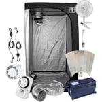 Kit Box Culture Indoor 60x60x160cm avec Lampe HPS 250W