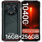 DOOGEE Fire 6 Telephone Portable Incassable avec Thermique Caméra, 16Go(6+10)/256Go Smartphone Incassable Android 14, 50MP+8MP, 10400mAh Antichoc, 6.56" HD+/NFC/Doble Sistema/IP68/4G Triple Slot Carte