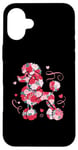 iPhone 16 Plus Cute Love Heart Roses Patten Valentines Day Poodle Case