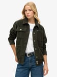 Superdry Corduroy Chore Jacket, Army Khaki