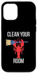 Coque pour iPhone 12/12 Pro Clean Your Room Citation de motivation Organized Self Help Tidy