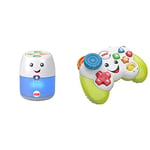 Fisher-Price Laugh & Learn Babble & Wobble Hub and Laugh & Learn Game & Learn Controller, musical toy with lights and learning content for baby and toddler ages 6-36 months - FWG12