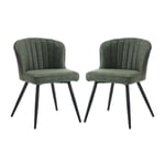 Wahson Office Chairs - Chaises de Salle a Manger en Similicuir Lot de 2 Chaise Salle à Manger Moderne avec Coussin Épais Chaise de Cuisine avec Pied