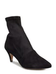 Henry Kole Emma Lycra Black Shoes Boots Ankle Boot - Heel Svart [Color: BLACK ][Sex: Women ][Sizes: 36,37,38,39,40 ]