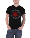 Red Hot Chili Peppers Stencil Black Uomo T-Shirt Nero Regular