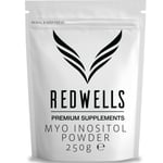 Myo Inositol Powder REDWELLS PCOS & Fertility GMO Free Vegan - 250g Pack