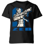 T-Shirt Enfant Zeb Star Wars Rebels - Noir - 7-8 ans - Noir