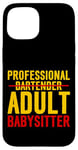 Coque pour iPhone 15 Professional Adult Babysitter Expert en barman