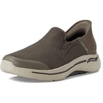 Skechers Slip Ins Go Walk Arch Fit 216259 Baskets pour Homme Taupe Pointure 45, Gris Taupe, 46 EU