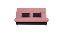 Housse pour clic clac 130  cm ABA IZIA coloris rose