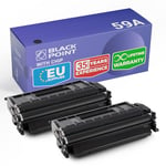 BLACK POINT Lot de 2 Cartouches de Toner pour HP CF259A CF259X HP 59A 59X [avec Puce] - Noir - pour HP Laserjet Pro M428dw Laserjet Pro M428fdn Laserjet Pro M428fdw M404dn Laserjet M404dw M404n M304a