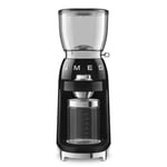 SMEG Coffee Grinder, 150W, Black, Aluminium,  CGF11BLUK 