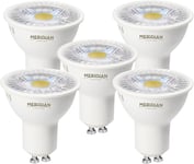 LED GU10 Light Bulb Cool White 6500K, 50W Halogen Spotlight Equivalent, 5W 380l