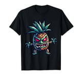 Voodoo Pineapple Tiki Character Tribal Horror Artwork T-Shirt