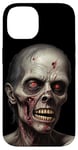 Coque pour iPhone 14 Zombie horreur costume Halloween sanglant effrayant