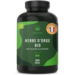 Herbe d'Orge BIO - 3.000mg - Digestion Saine & Améliore la Peau - 360 Gélules - Agriculture Biologique Controlée - Vegan - SANS: Additifs, Lactose & Gluten - TRUE NATURE