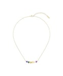 LCJ Lacoste Clous d'oreilles, Collier our Bracelet pour Femme Collection DEVA en couleur doré,NECKLACE