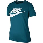 NIKE Ladies Essential T-Shirt, Womens, T-Shirt, Essential Tee, blue, Large