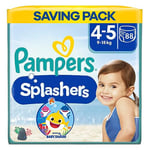 Pampers Splashers Swim Pants, Size 4 (9-15 kg) 88 Count, SAVING PACK, Do Not Swell In Water, Packaging May Vary