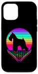 iPhone 12/12 Pro Miniature Schnauzer Retro Vintage 80s Funny Dog Lover Case