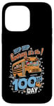 Coque pour iPhone 14 Pro Max 100 Days of School Bus Driver Kids Teacher Hooray 100