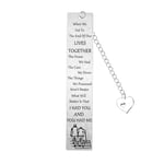 Couple Bookmark Gift Husband Gift Valentine's Day Gifts Wife Gift from Husband Anniversary Wedding Gifts for Him Her Christmas Birthday Gifts for Couple