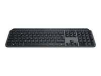 Logitech MX Keys S - Clavier - rétroéclairé - sans fil - Bluetooth LE - QWERTY - Portugais - commutateur : commutateurs à clé à ciseaux - gris pâle