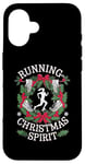 iPhone 16 Running On Christmas Spirit Runners Case