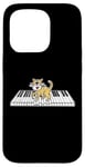 iPhone 15 Pro Piano Cat Kitten Pianist Keyboard Player Case