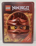 Lego Ninjago Masters of Spinjitzu Tin 3 Books & Vermillion Warrior Minifig NEW