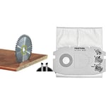 Festool Fine Tooth Saw Blade, 160 x 2.2 x 20 W48 & SC FIS-CT MIDI/5 Selfclean Filter Bag